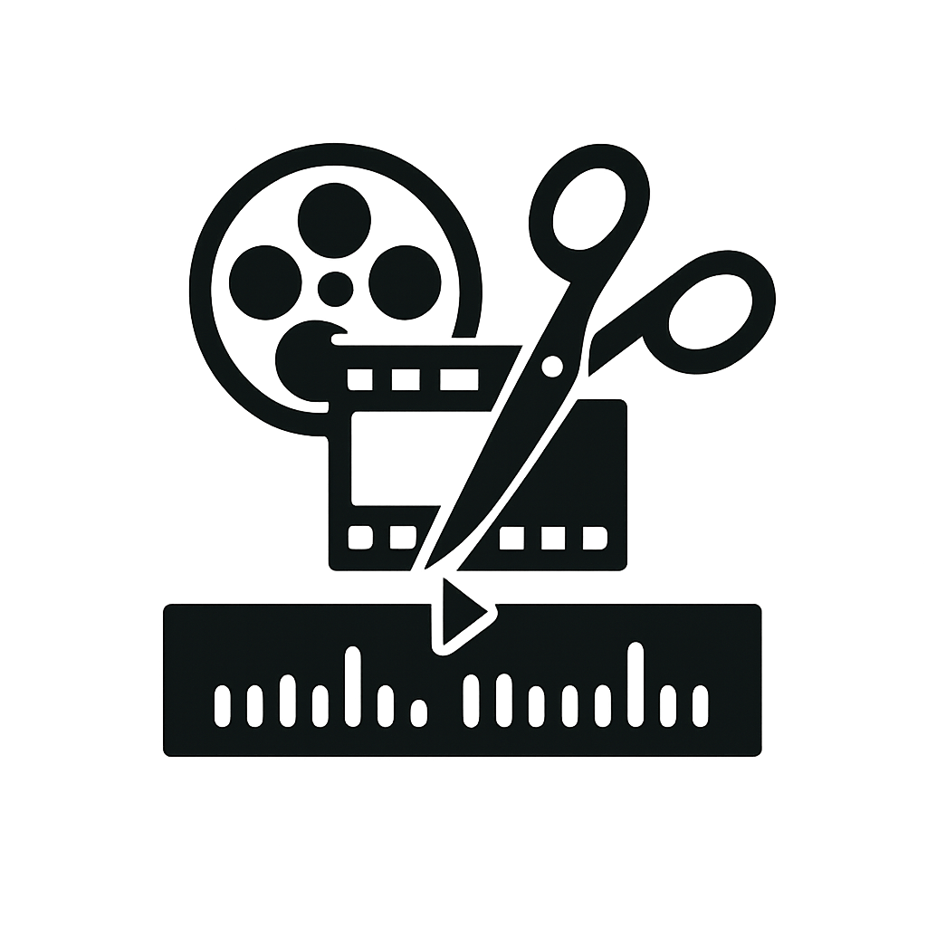 A_vector_icon_in_black_and_white_represents_video_
